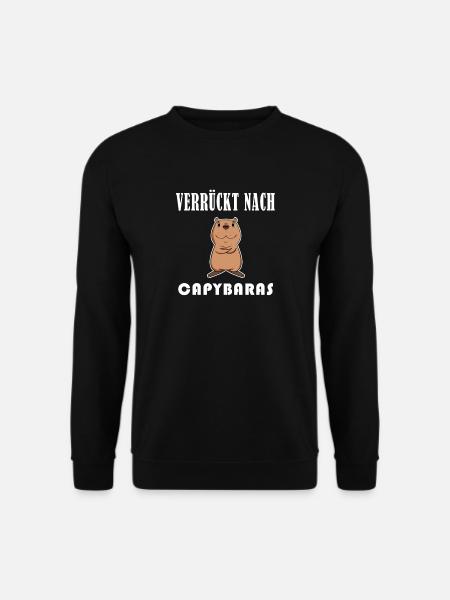 Capybara Wasserschwein Capybaras - Unisex Pullover - Schwarz