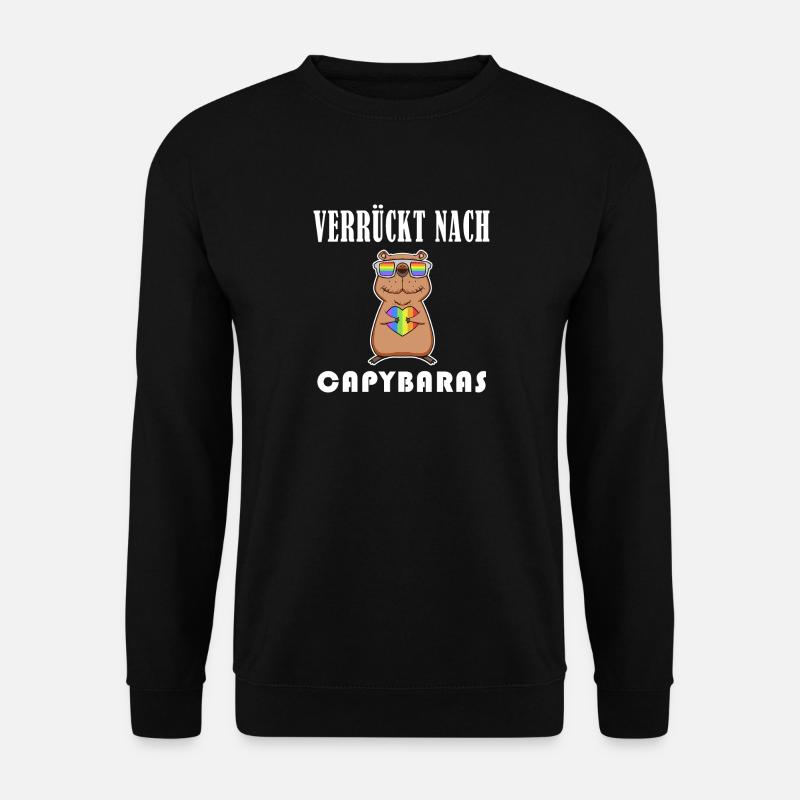 Capybara Wasserschwein Capybaras - Unisex Pullover - Schwarz