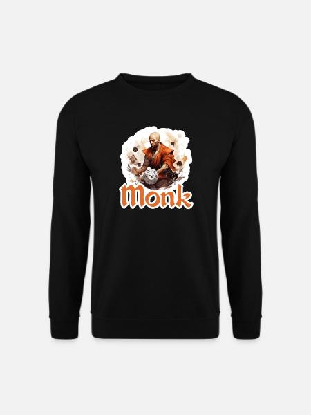 Du spielst einen Mönch im Rollenspiel? Perfekt - Unisex Pullover - Schwarz