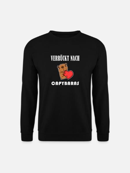 Capybara Wasserschwein Capybaras - Unisex Pullover - Schwarz