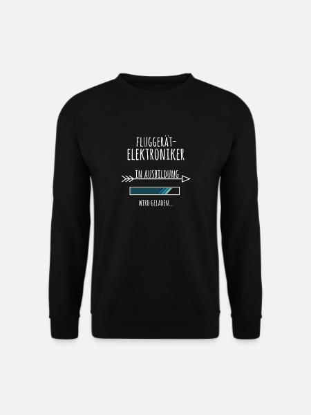 Fluggerätelektroniker Ausbildung Beruf Geschenk - Unisex Pullover - Schwarz
