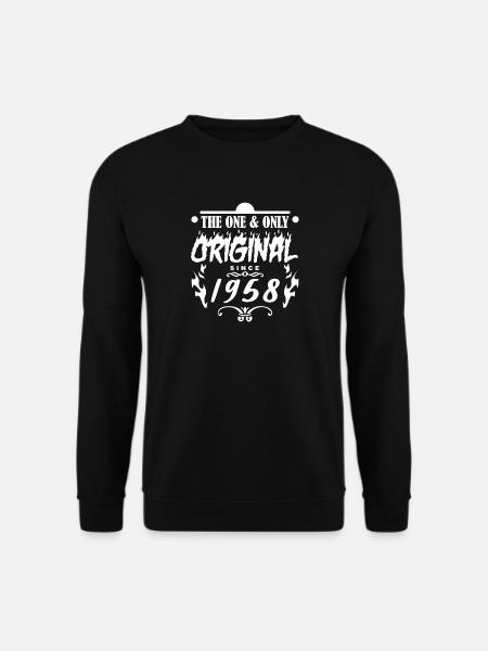 1958 - Baujahr 1958 - Jahrgang 1958 - Unisex Pullover - Schwarz
