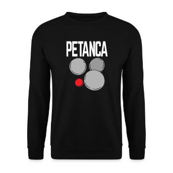 Bolas de Petanca Boule Kugeln für Bouler Petanque - Unisex Pullover - Schwarz - Vorne - Alina (178cm) & Michal (187cm)