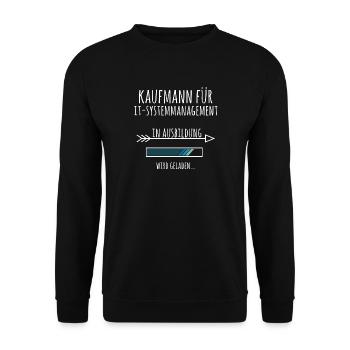 Kaufmann für IT Systemmanagement Ausbildung - Unisex Pullover - Schwarz - Vorne - Alina (178cm) & Michal (187cm)