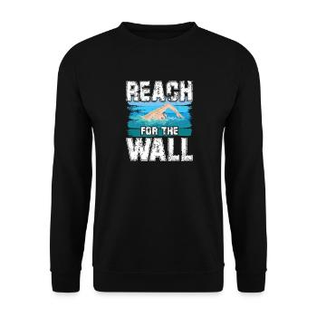 Reach for the wall - Unisex Pullover - Schwarz - Vorne - Alina (178cm) & Michal (187cm)