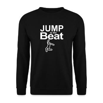 Jump to the Beat - Unisex Sweatshirt - black - Front - Alina (178cm) & Michal (187cm)