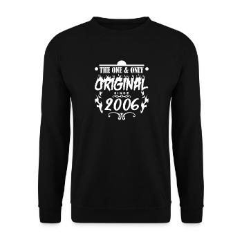 2006 - Year of construction 2006 - Year of construction 2006 - Unisex Sweatshirt - black - Front - Alina (178cm) & Michal (187cm)