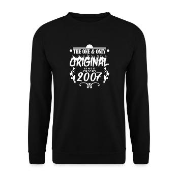 2007 - Year of construction 2007 - Year of construction 2007 - Unisex Sweatshirt - black - Front - Alina (178cm) & Michal (187cm)