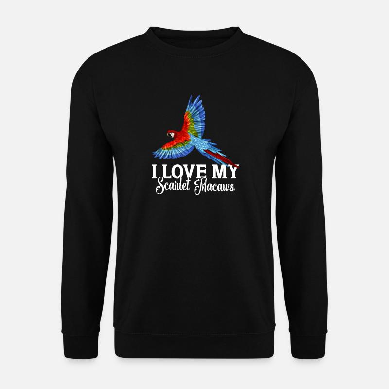 J'adore mes aras écarlates - Sweat-shirt Unisexe - noir