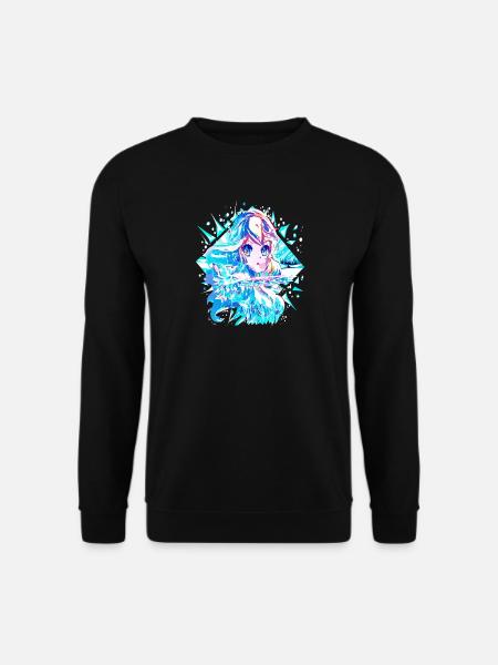 Anime Snow Queen Ice Princess - Unisex Sweatshirt - black