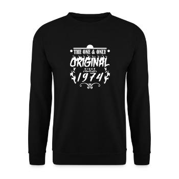 1974 - Année de construction 1974 - Année de construction 1974 - Sweat-shirt Unisexe - noir - Devant - Alina (178cm) & Michal (187cm)