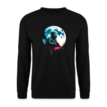 Paintball Sniper au clair de lune - Sweat-shirt Unisexe - noir - Devant - Alina (178cm) & Michal (187cm)