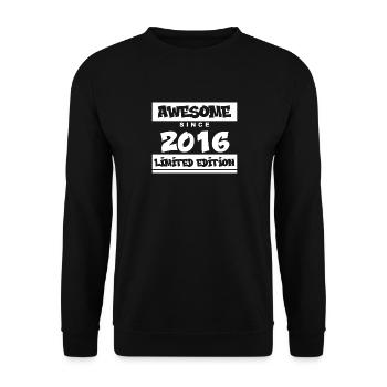 2016 - Millésime 2016 - Fantastique depuis 2016 - Sweat-shirt Unisexe - noir - Devant - Alina (178cm) & Michal (187cm)