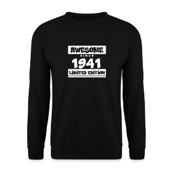 1941 - Jahrgang 1941 - Fantastisch seit 1941 - Unisex Pullover - Schwarz - Vorne - Alina (178cm) & Michal (187cm)