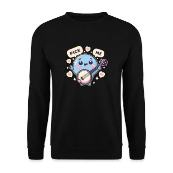 Banjo Pick Me - Unisex Pullover - Schwarz - Vorne - Alina (178cm) & Michal (187cm)