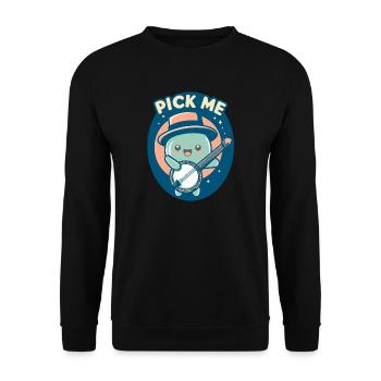 Banjo Pick Me - Unisex Pullover - Schwarz - Vorne - Alina (178cm) & Michal (187cm)