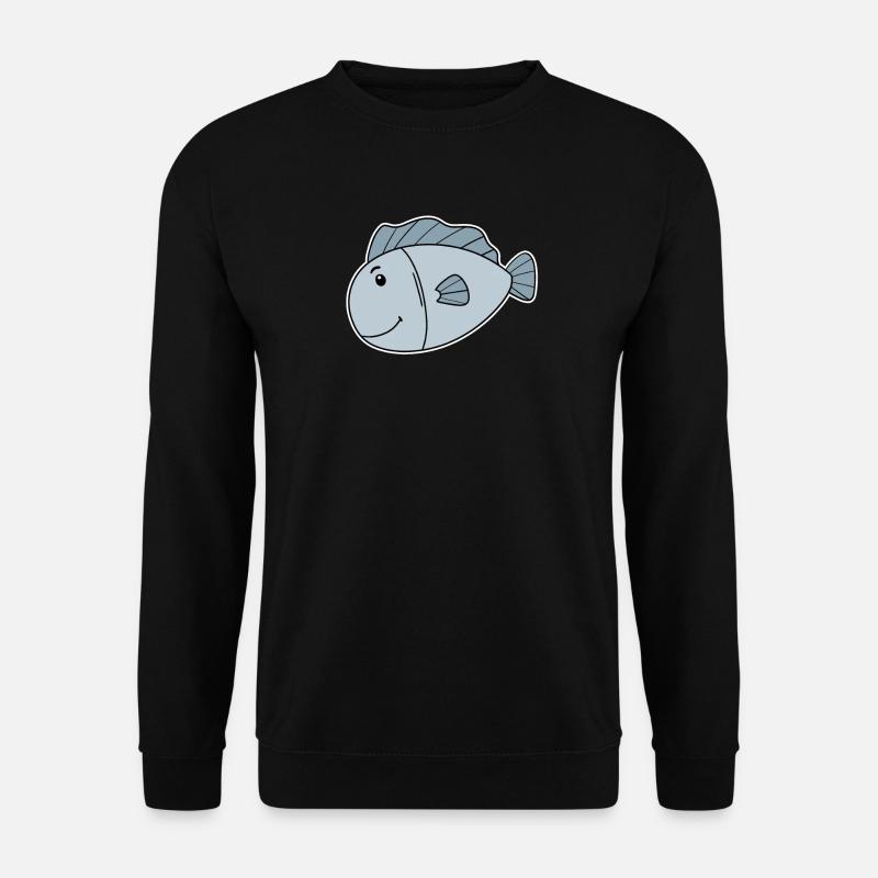 Poisson Océan Motif De Poisson - Sweat-shirt Unisexe - noir