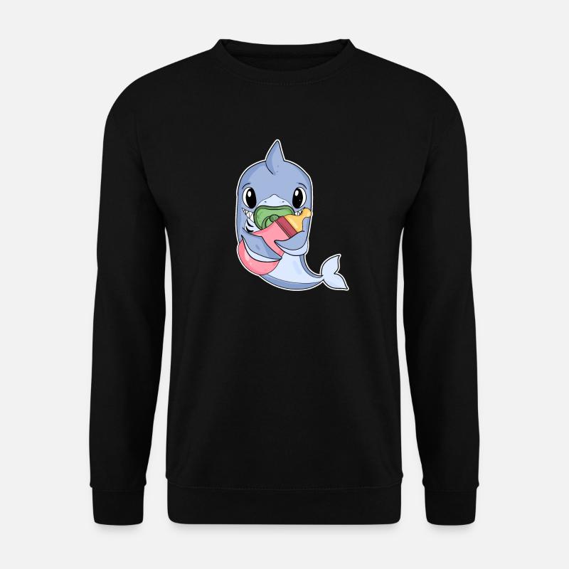 Baby Dolphin - Unisex Sweatshirt - black