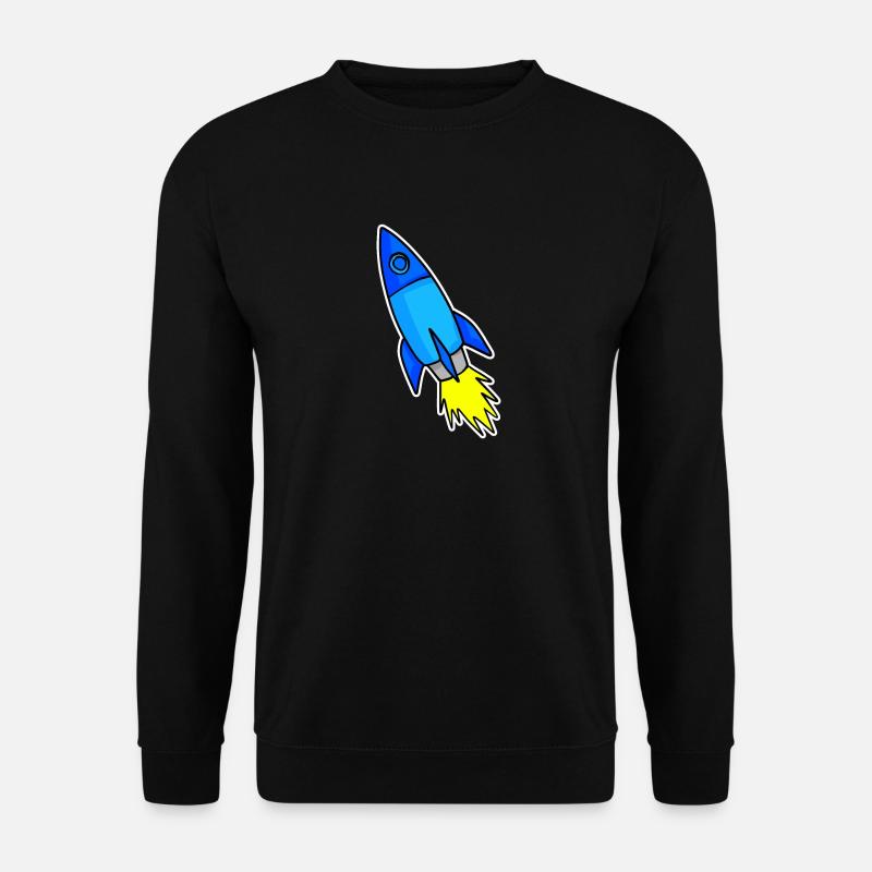 Blaue Rakete - Unisex Pullover - Schwarz