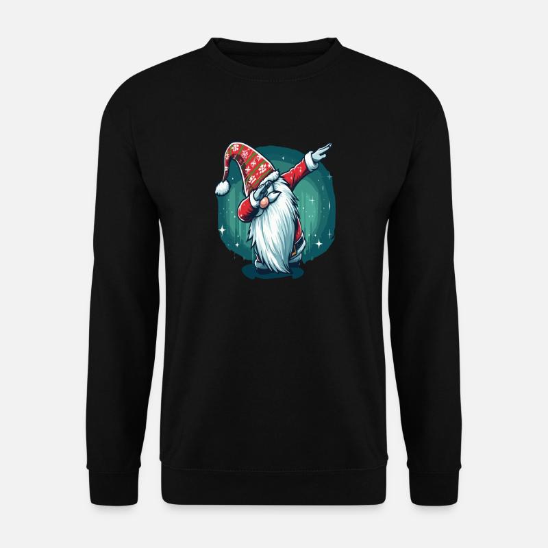 Dabbing Christmas Wichtel - Unisex Pullover - Schwarz