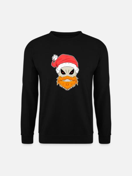 Santa Claus Skull - Unisex Sweatshirt - black