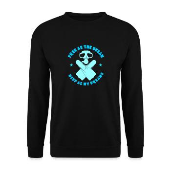 Taucher Tauchsportler Geschenk Ozean Tauchen - Unisex Pullover - Schwarz - Vorne - Alina (178cm) & Michal (187cm)