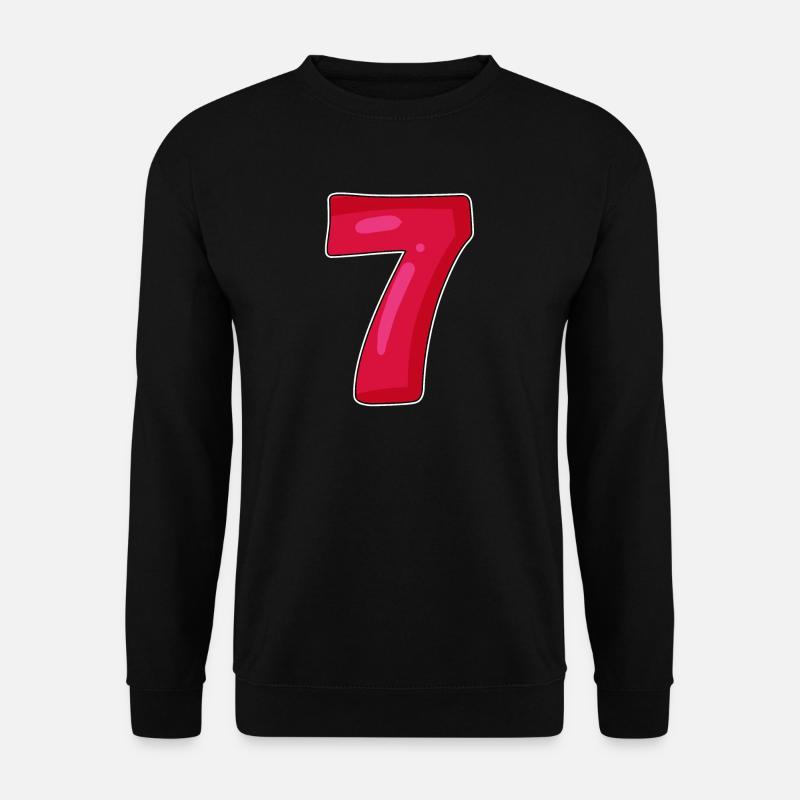7 red - Unisex Sweatshirt - black