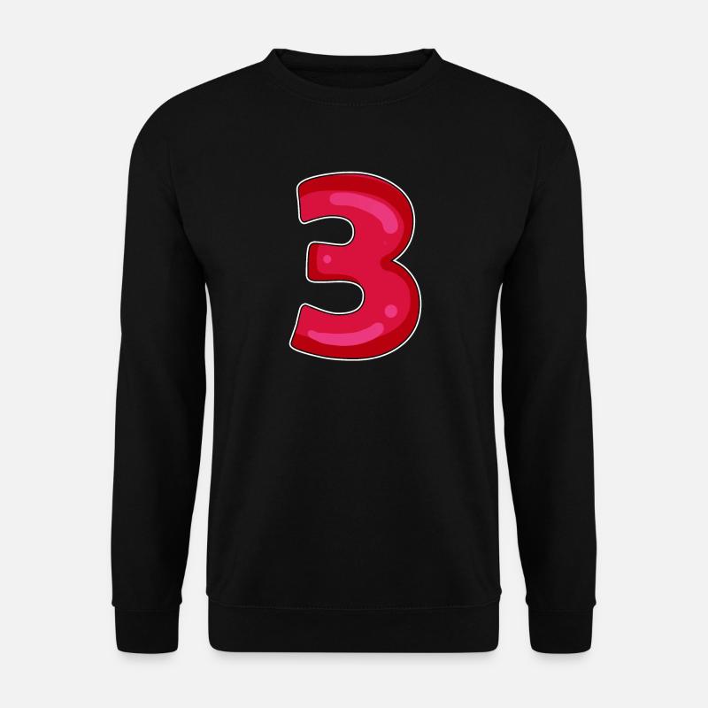 3 - Trois - Sweat-shirt Unisexe - noir