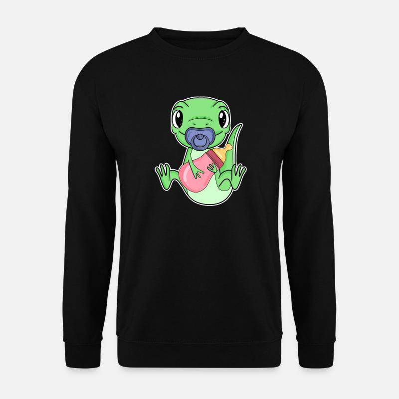 Baby Lizard Motif - Unisex Sweatshirt - black
