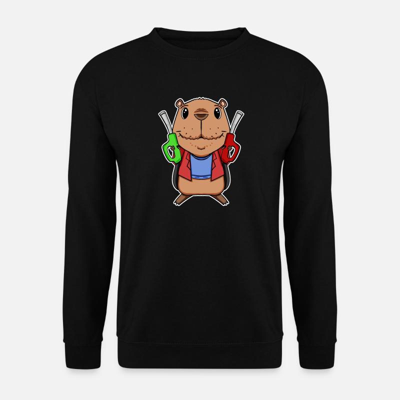 Capybara Capybara Pompiste - Sweat-shirt Unisexe - noir
