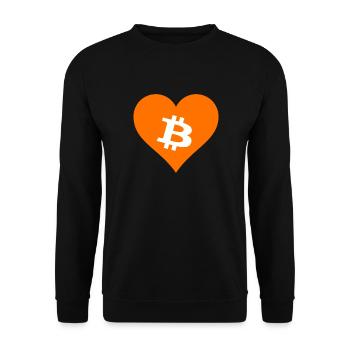 Bitcoin Crypto Cryptocurrency Splash - Sweat-shirt Unisexe - noir - Devant - Alina (178cm) & Michal (187cm)
