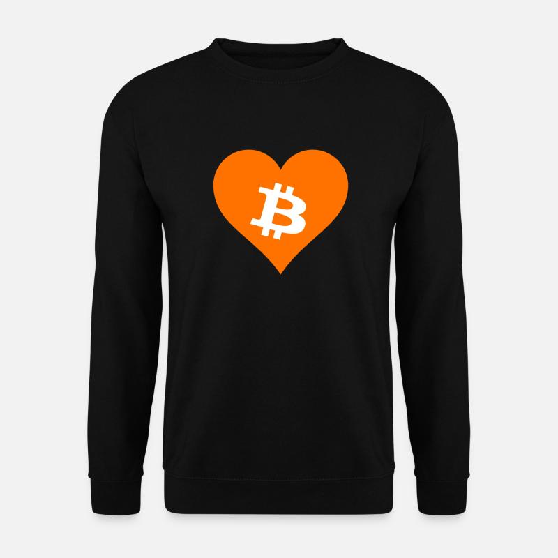 Bitcoin Crypto Cryptocurrency Splash - Unisex Pullover - Schwarz