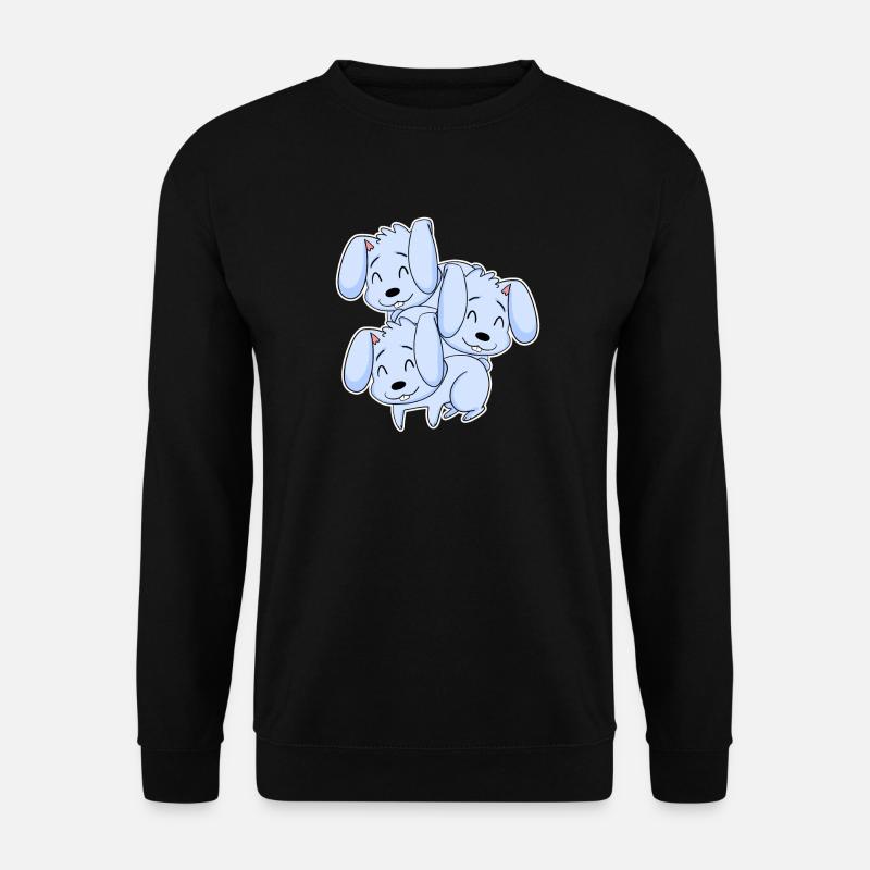 Bunny Motif - Unisex Sweatshirt - black