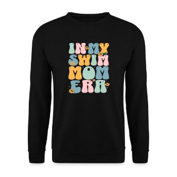À l’époque de ma maman nageuse - Swim Swimmer Swimming - Sweat-shirt Unisexe - noir - Devant - Alina (178cm) & Michal (187cm)