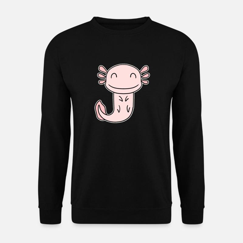 Axolotl Motiv Kinder Niedlich - Unisex Pullover - Schwarz