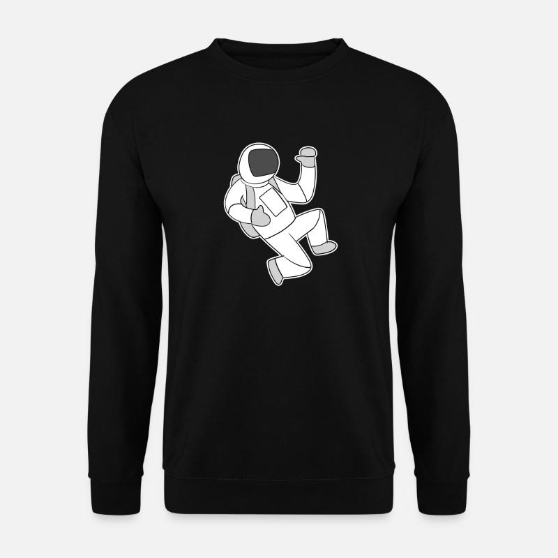 Astronaut Motif - Unisex Sweatshirt - black