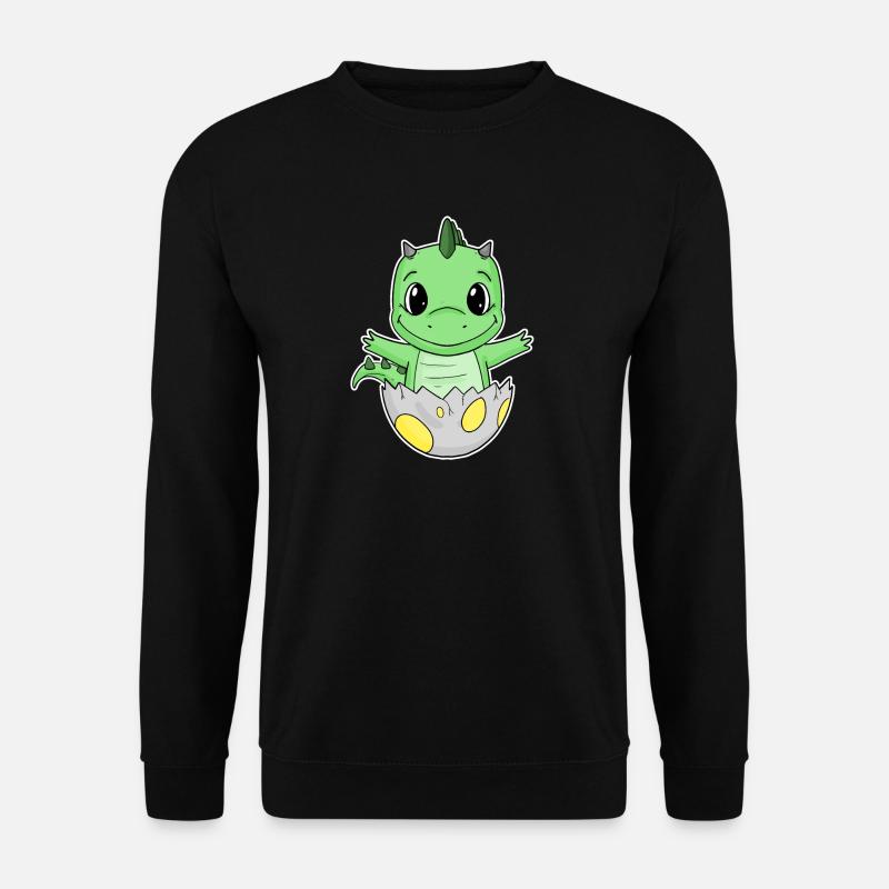 Dinosaurier Ei Dino Baby Motiv - Unisex Pullover - Schwarz
