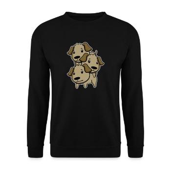 Chiens Propriétaires de chiens Chien - Sweat-shirt Unisexe - noir - Devant - Alina (178cm) & Michal (187cm)