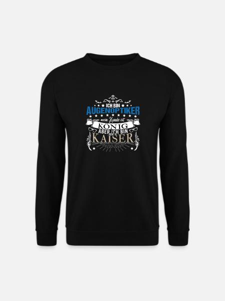 Augenoptiker Meister Optometrie Linsenexperte - Unisex Pullover - Schwarz