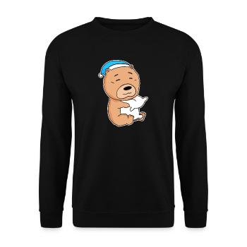 Chow Chow Sleeping Fatigue Dog Dog Breed - Unisex Sweatshirt - black - Front - Alina (178cm) & Michal (187cm)