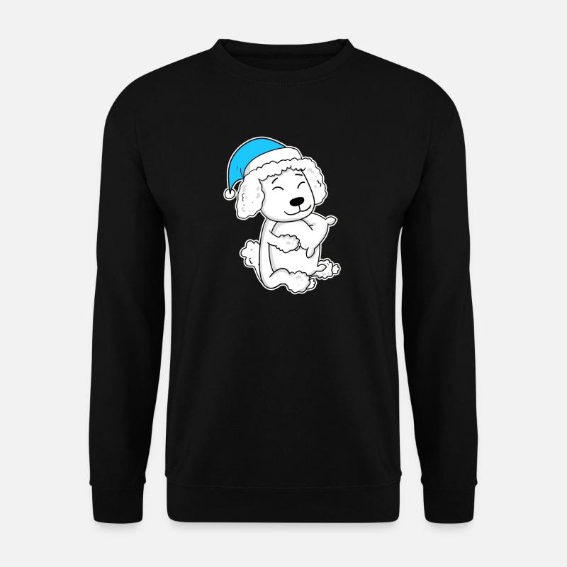 Poodle Sleeping Tiredness Dog - Unisex Sweatshirt - black