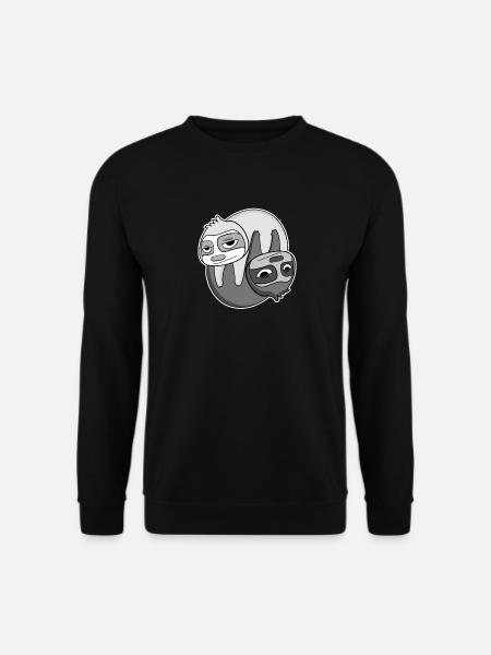 Yin Yang Sign Sloth - Unisex Sweatshirt - black