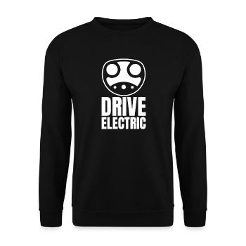 Drive Electric Supercharge - Electric Car Fans - Unisex Sweatshirt - black - Front - Alina (178cm) & Michal (187cm)