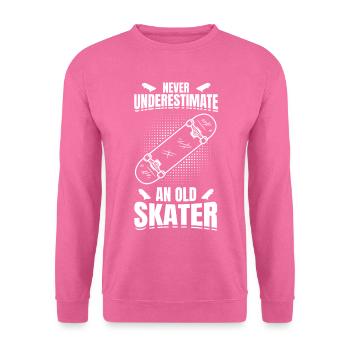 Skateboarding Großvater - Unisex Pullover - Pink - Vorne