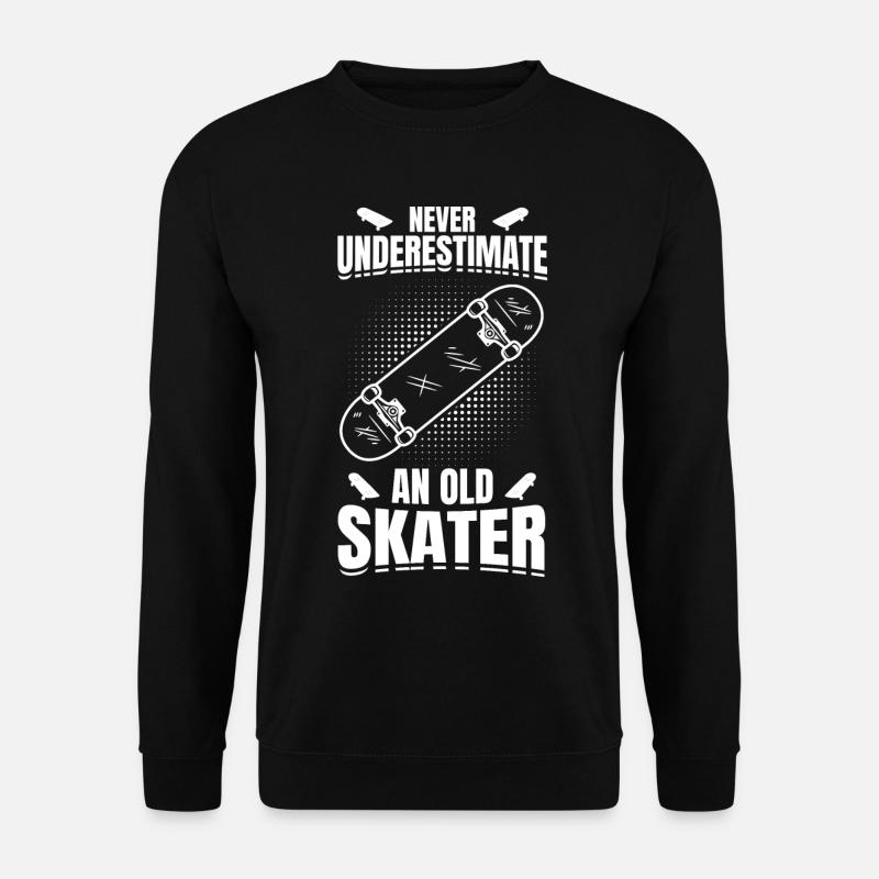 Skateboarding Großvater - Unisex Pullover - Schwarz