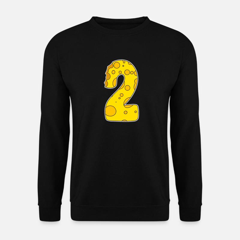 Zahl 2 - Zwei - Zweiter - Unisex Pullover - Schwarz