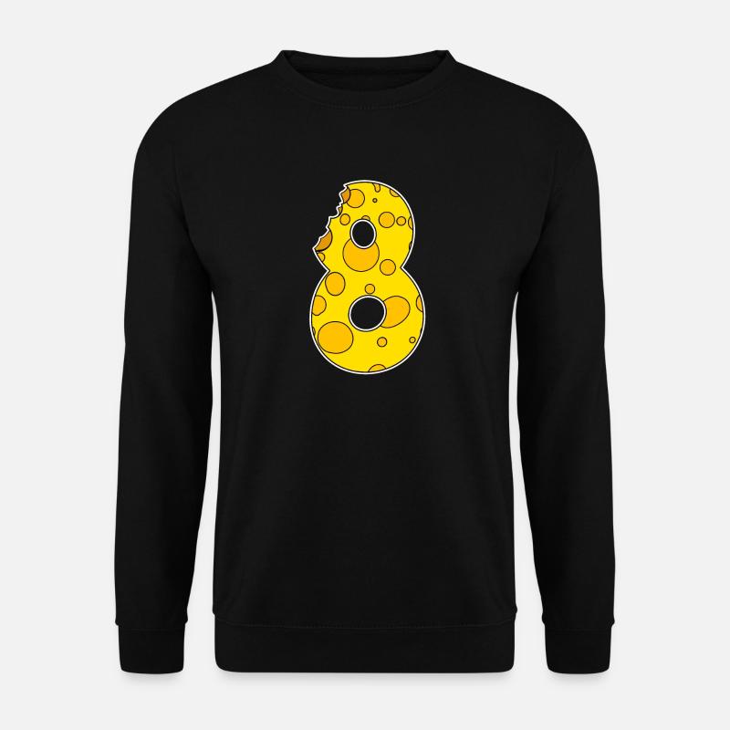 Zahl 8 Acht - Unisex Pullover - Schwarz