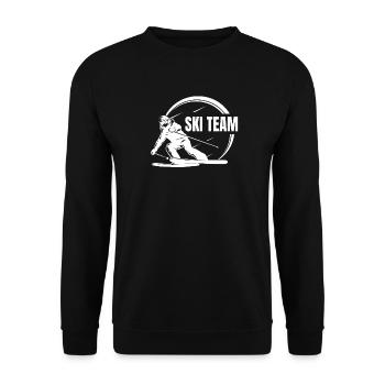 Équipe de ski Skieur École de ski Ski Équipe de ski - Sweat-shirt Unisexe - noir - Devant - Alina (178cm) & Michal (187cm)