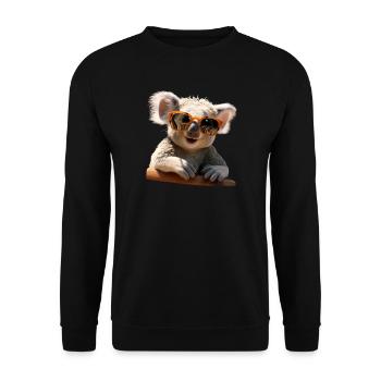 Koala Australia Koalas Koala Bear Cute Koala Bear - Unisex Sweatshirt - black - Front - Alina (178cm) & Michal (187cm)