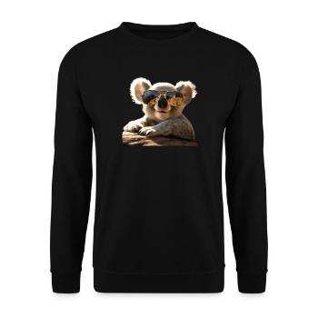 Koala Australia Koalas Koala Bear Cute Koala Bear - Unisex Sweatshirt - black - Front - Alina (178cm) & Michal (187cm)